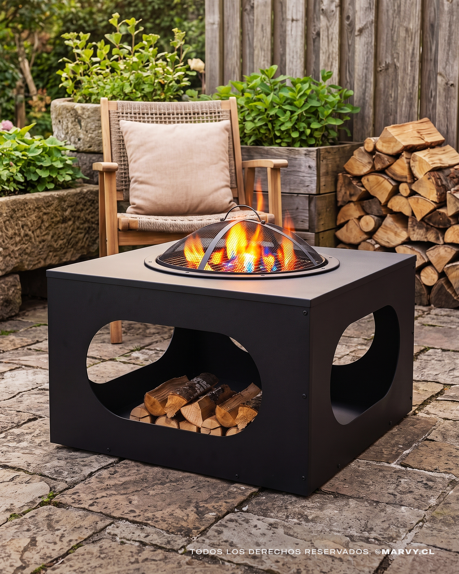 Brasero - Vulcano Cráter (63,5 cm)