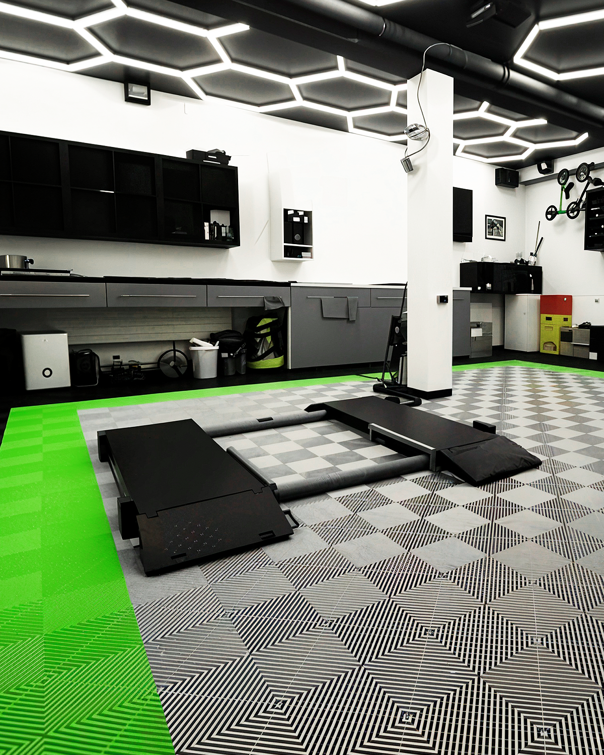 Piso de Garage Modular - Verde (40x40x1.8cm)